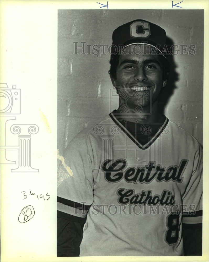 1984 Press Photo Central Catholic High baseball player Danny Zamora - sas10303- Historic Images