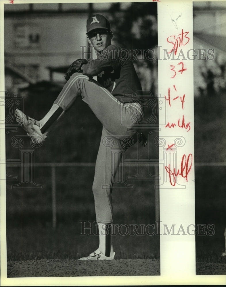 1985 Press Photo St. Gerard and Antonian play high school baseball - sas10306- Historic Images