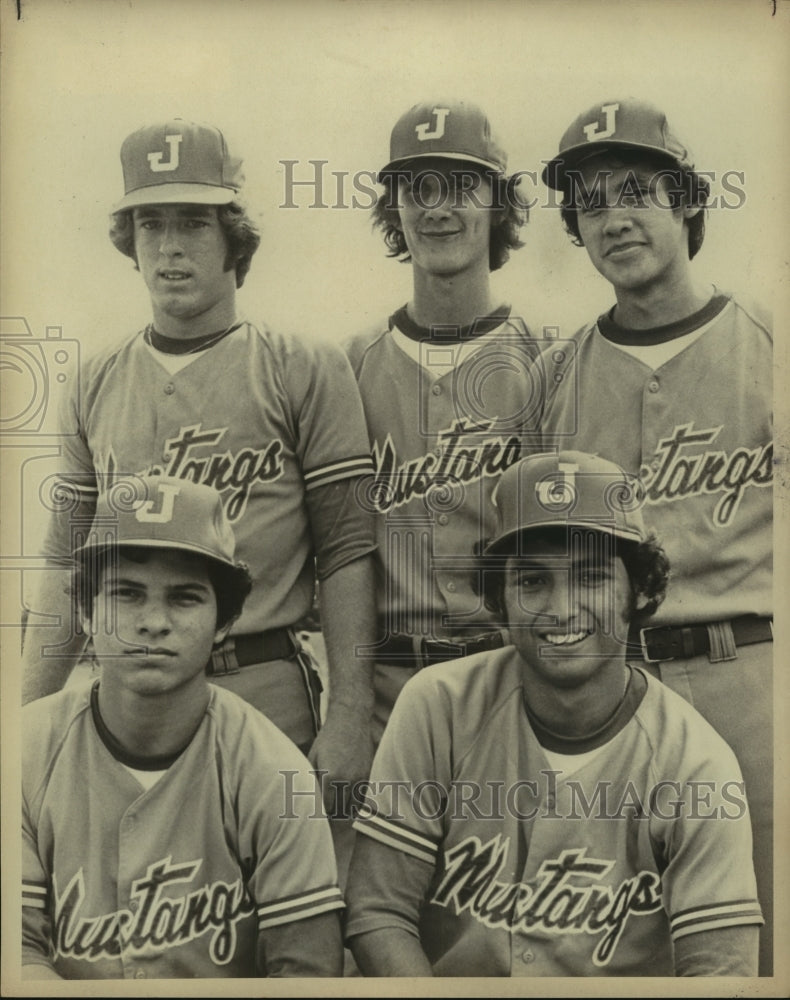 Press Photo A collection of Jefferson High baseball players - sas10328- Historic Images