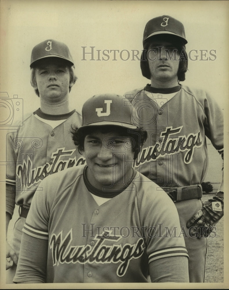 Press Photo A trio of Jefferson High baseball players - sas10329- Historic Images
