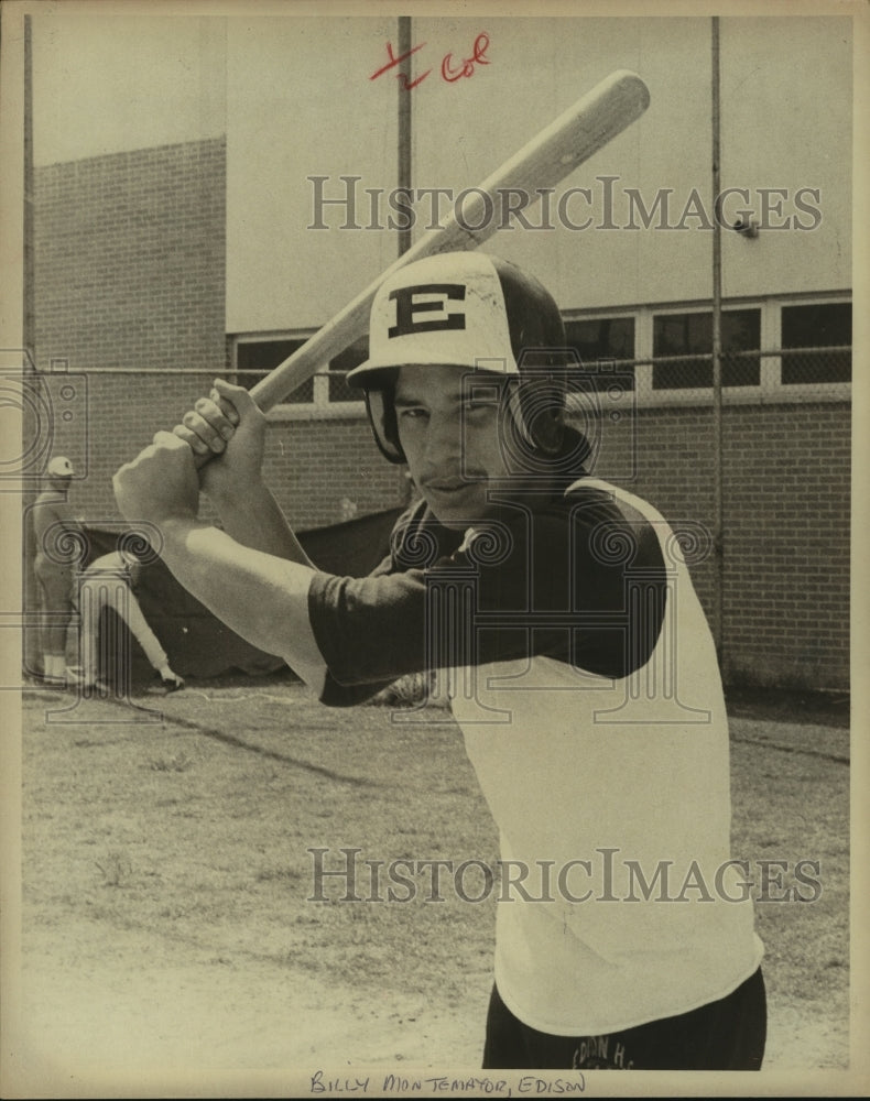 1977 Press Photo Edison High baseball player Billy Montemayor - sas10333- Historic Images