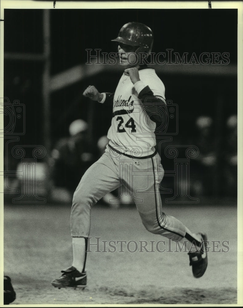 1986 Press Photo Highlands High baseball player Andy Ortega - sas10340- Historic Images