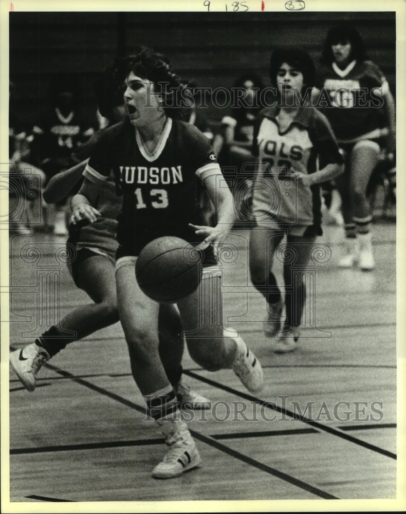 1984 Press Photo Lee and Judson play girls high school basketball - sas10366- Historic Images