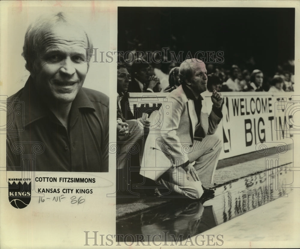 1979 Press Photo Kansas City Kings basketball coach Cotton Fitzsimmons- Historic Images