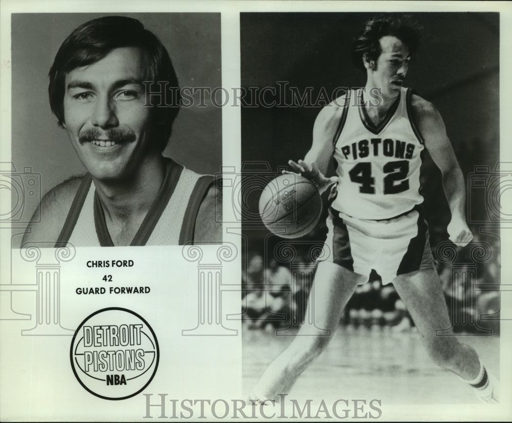 Press Photo Chris Ford, Detroit Pistons Basketball Guard Forward Player- Historic Images