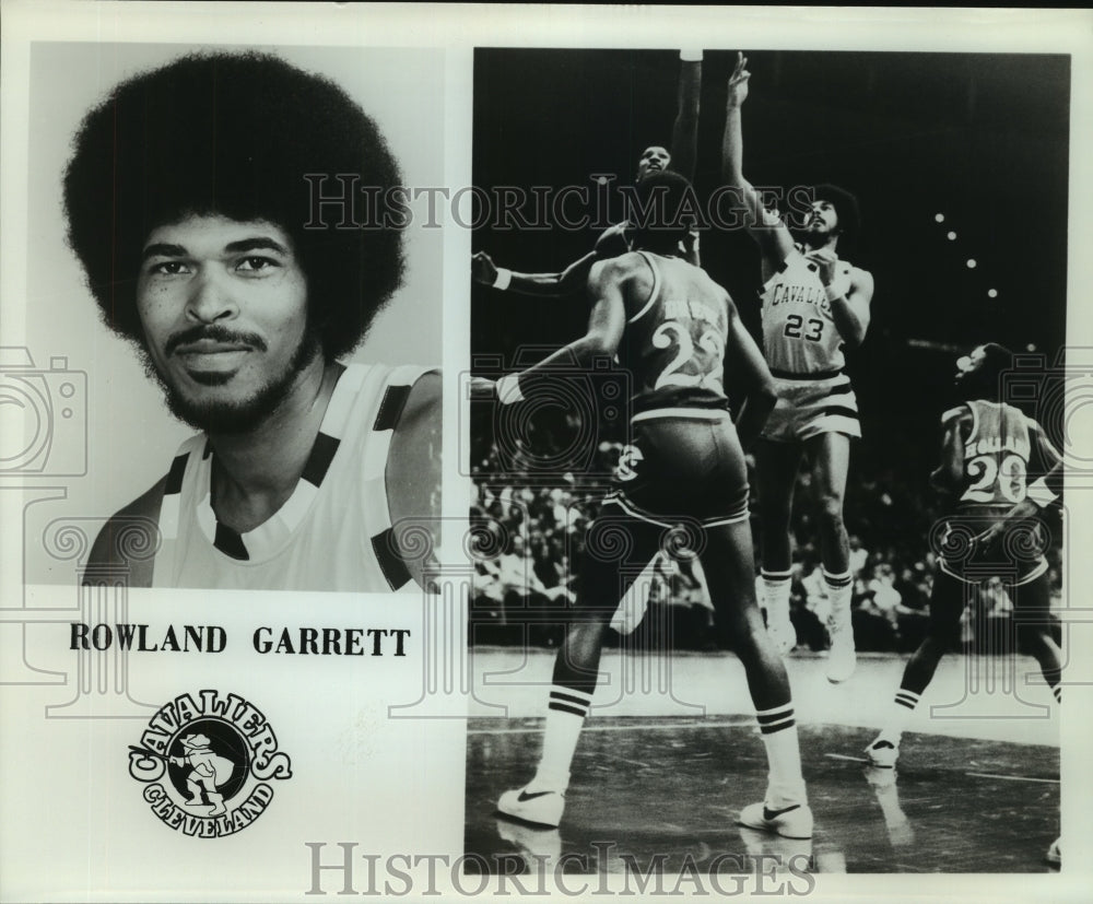 Press Photo Roland Garrett, Cleveland Cavaliers Basketball Player at Game- Historic Images