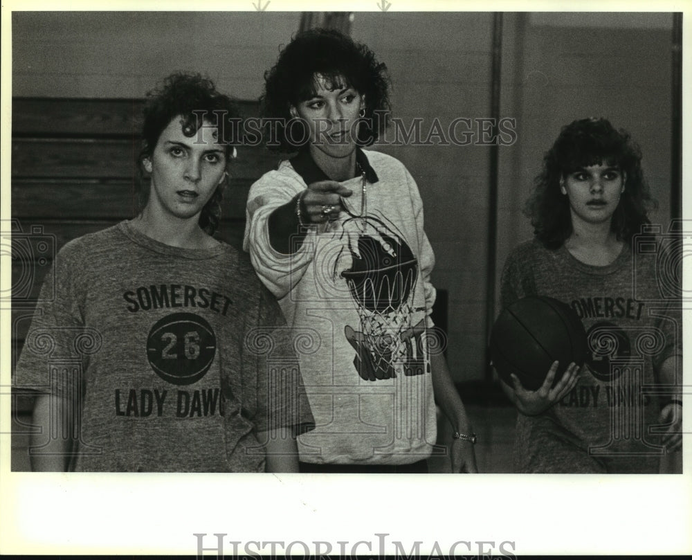 1989 Press Photo Denise Gatian, Somerset High School Basketball Coach- Historic Images