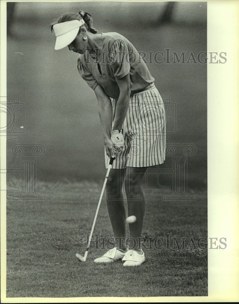 1986 Press Photo Golfer Jane Naylor-Snider plays the City Women&#39;s Amateur- Historic Images