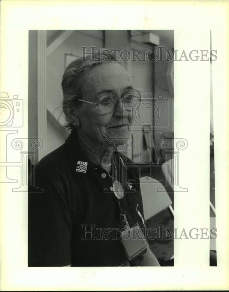 1989 Press Photo Margaret Swan Forbes, Former Synchronized Swimmer - sas10610- Historic Images