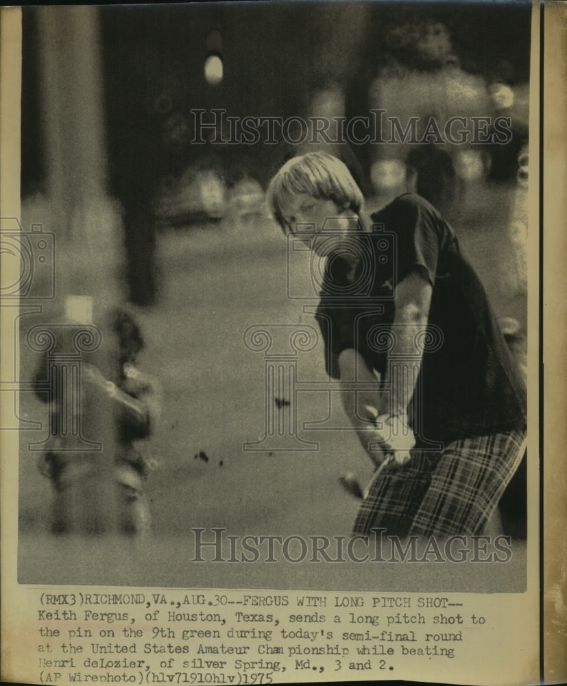 1975 Press Photo Golfer Keith Fergus at United States Amateur Championship- Historic Images