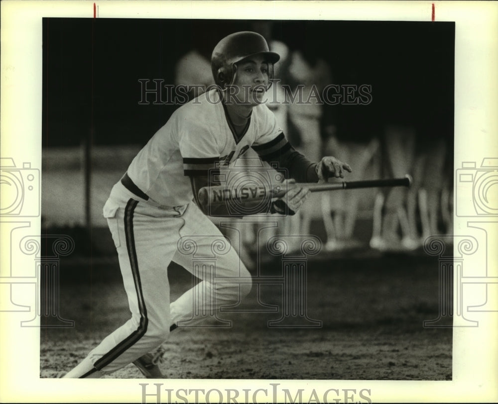 1983 Press Photo Danny Hinojosa, Edison High School Baseball Player at Game- Historic Images