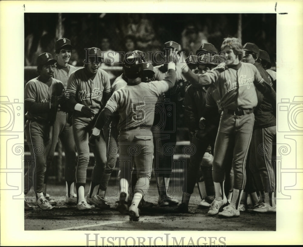 1983 Press Photo Jefferson High School Baseball Team at Game - sas10765- Historic Images