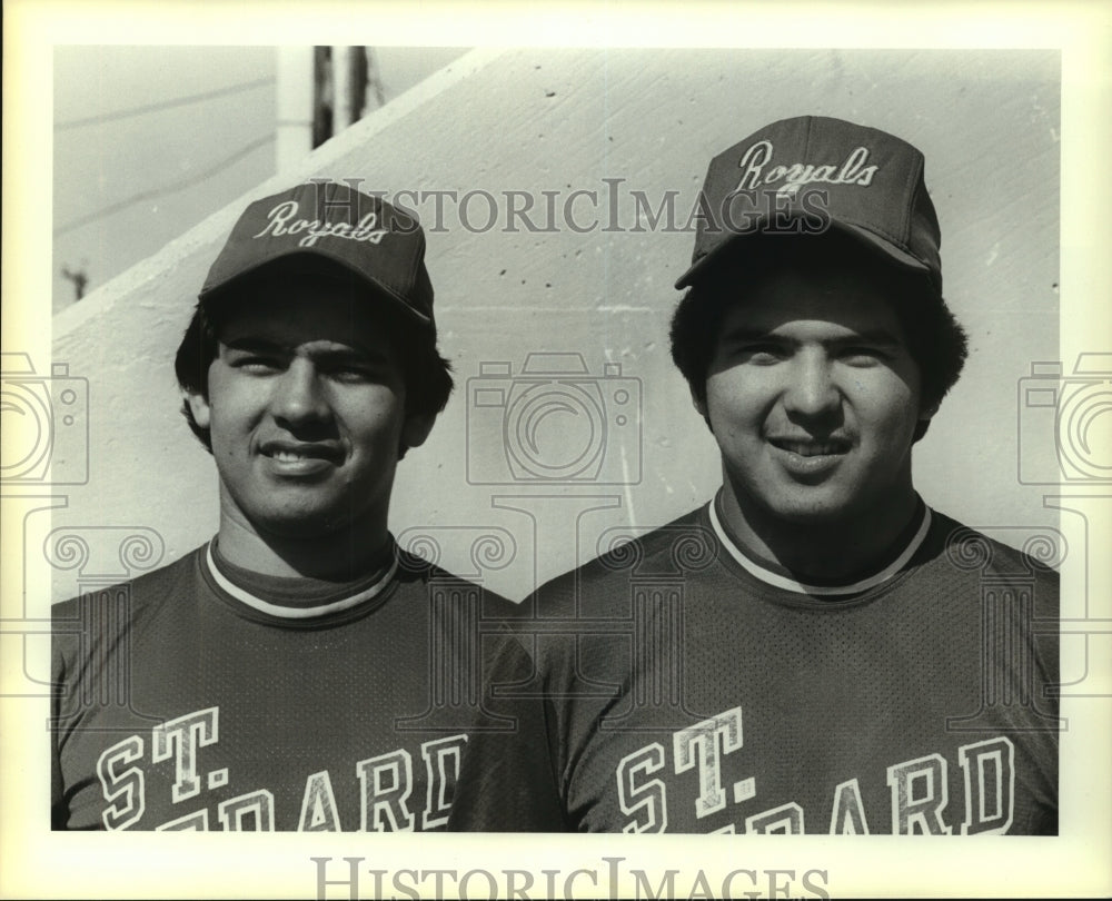 1983 Press Photo Steve Valadez, St. Gerard High School Baseball Player- Historic Images
