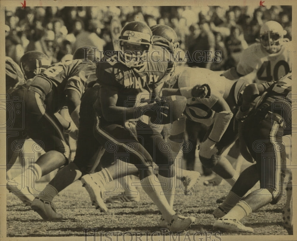 1979 Press Photo Wheatley High football quarterback Carl Hurd - sas10835- Historic Images