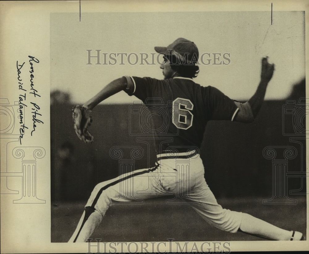 1978 Press Photo David Talamantez, Roosevelt High School Baseball Pitcher- Historic Images