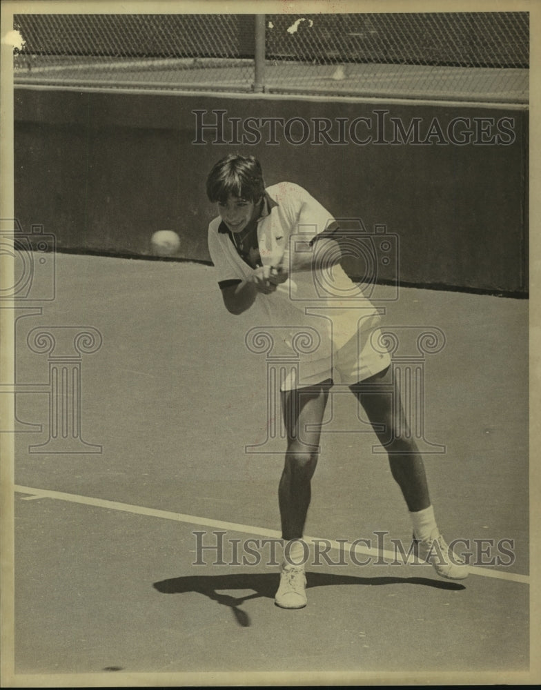 1979 Press Photo Sammy Giammalva, Tennis Player at McFarlin Court - sas10884- Historic Images