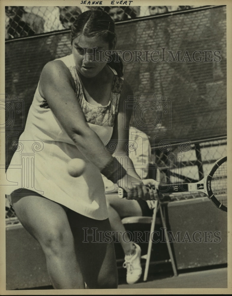 Press Photo Jeanne Evert, Tennis Player - sas10929- Historic Images