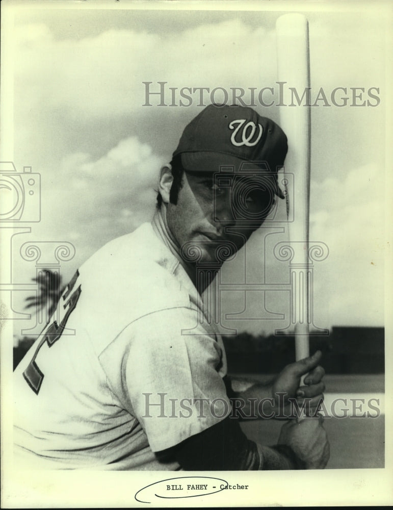 Press Photo Bill Fahey, Baseball Catcher - sas10934- Historic Images