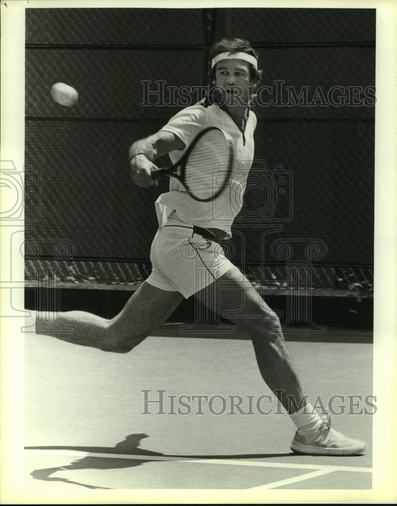 1983 Press Photo Butch Gorman, Tennis Player at McFarland Courts - sas10992- Historic Images