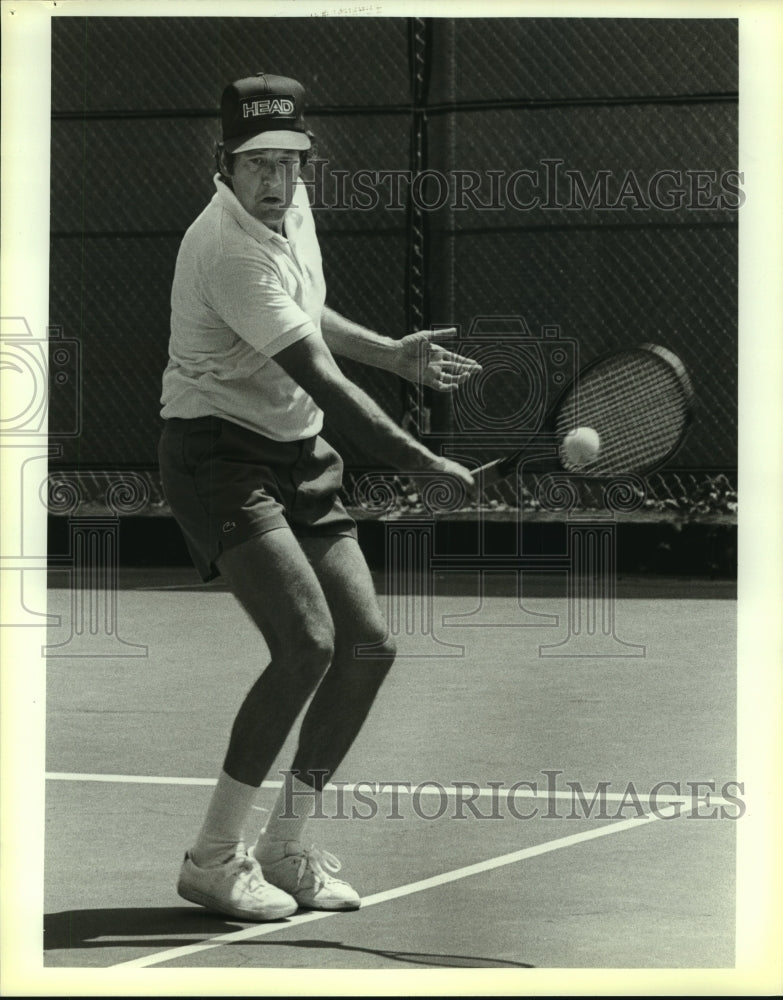 1983 Press Photo Will Dicky, Tennnis Player at McFarland Courts - sas10993- Historic Images