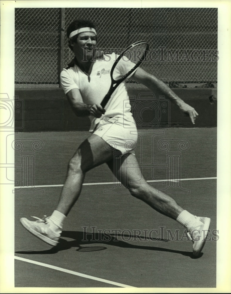 1983 Press Photo Butch Gorman, Tennnis Player at McFarland Courts - sas10994- Historic Images