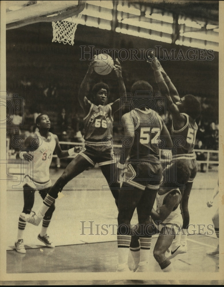 Press Photo Don Royster, Cherokee Basketball Player at Fox Tech Game - sas11049- Historic Images