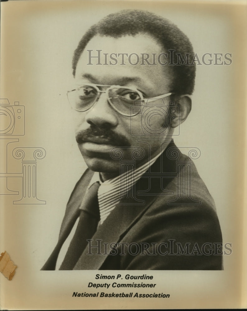 Press Photo Simon Gourdine, Deputy Commissioner National Basketball Association- Historic Images