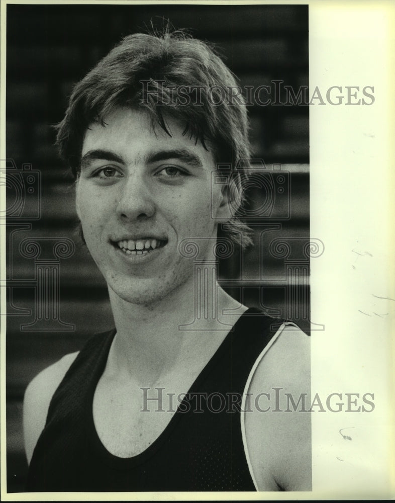 1986 Press Photo Mark Beauvais, Marshall High School Basketball Player- Historic Images