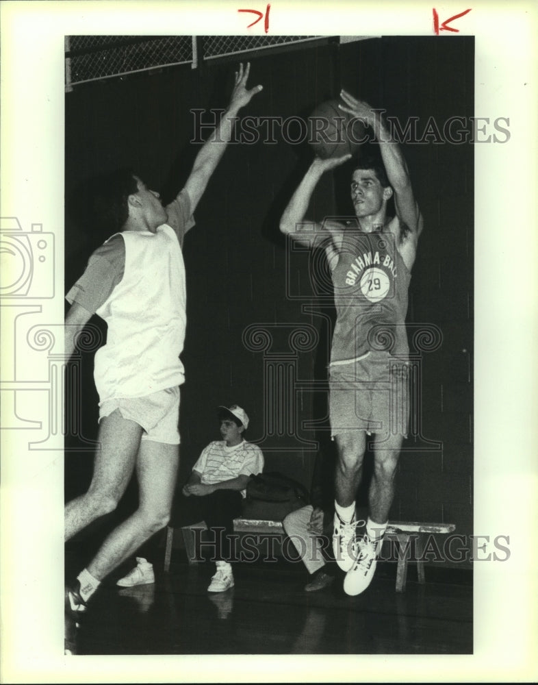 1990 Press Photo Chad Collins, MacArthur High School Basketball Player- Historic Images