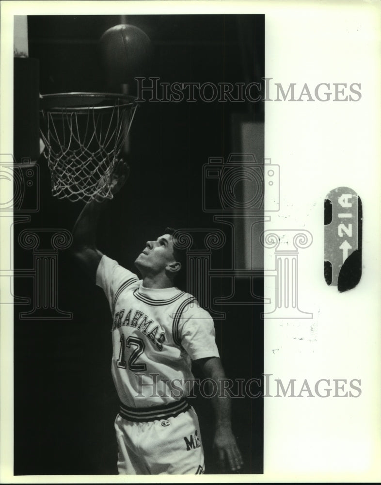 1990 Press Photo Chad Collins, MacArthur High School Basketball Player- Historic Images