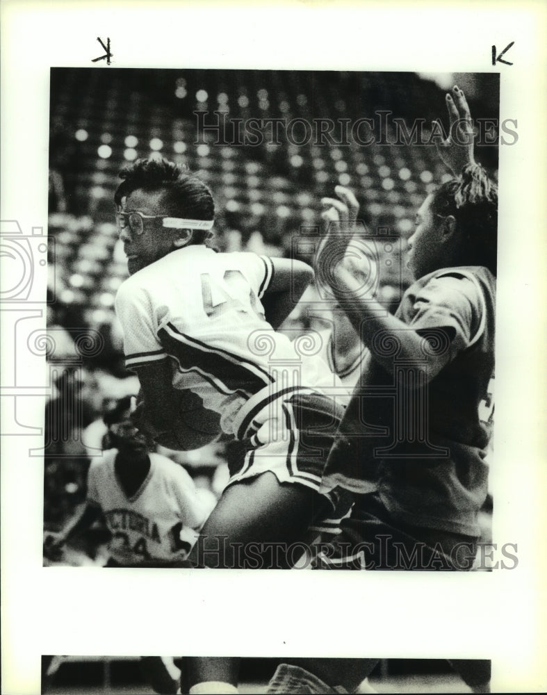 1991 Press Photo Houston and Victoria High School Girls Basketball Players- Historic Images