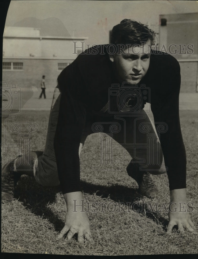 Press Photo Julius Fincke, Football Player - sas11173- Historic Images