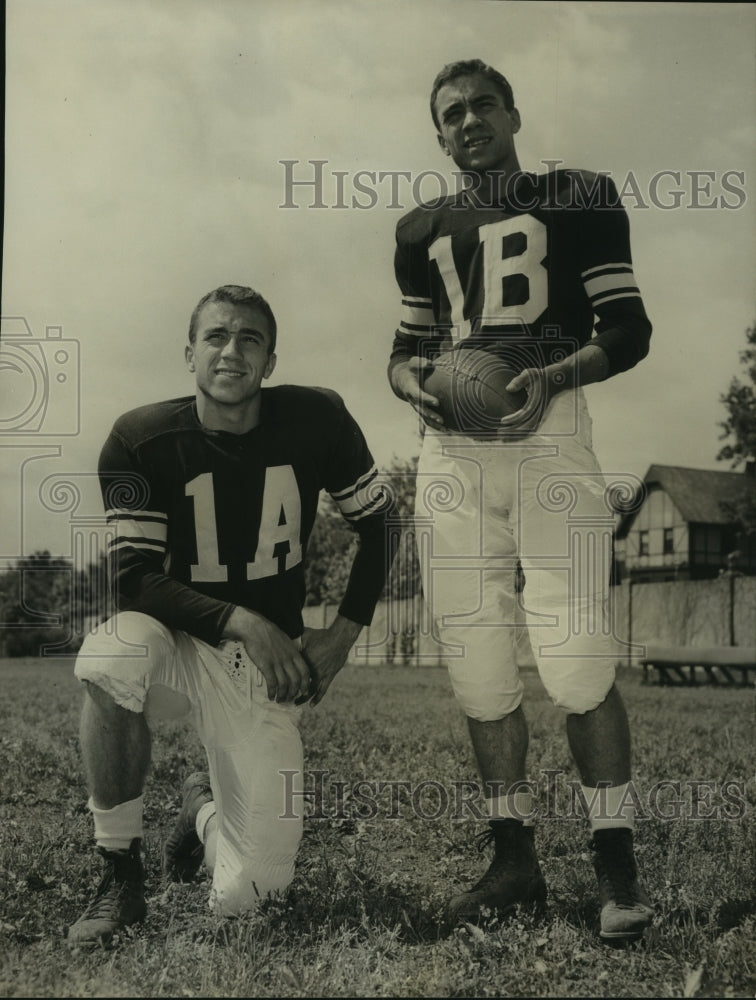 Press Photo Football Players Harry and Larry Jones - sas11241- Historic Images
