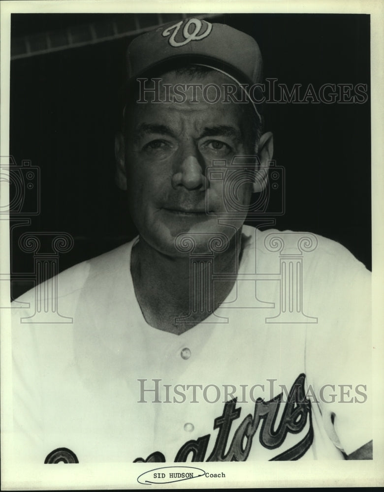 Press Photo Sid Hudson, Baseball Coach - sas11259- Historic Images