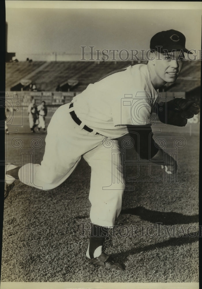 Press Photo Art Houtteman, Cleveland Indians Baseball Pitcher - sas11283- Historic Images