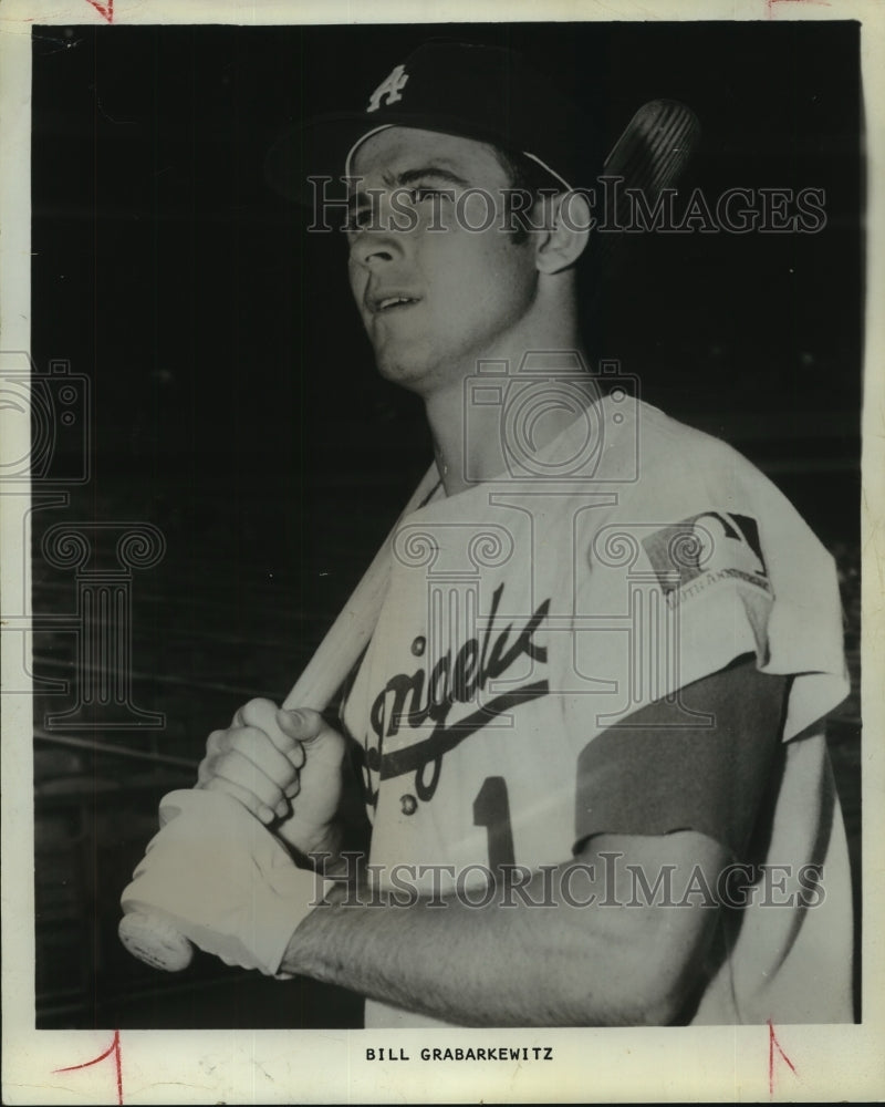 Press Photo Los Angeles Dodgers baseball player Bill Grabarkewitz - sas11431- Historic Images