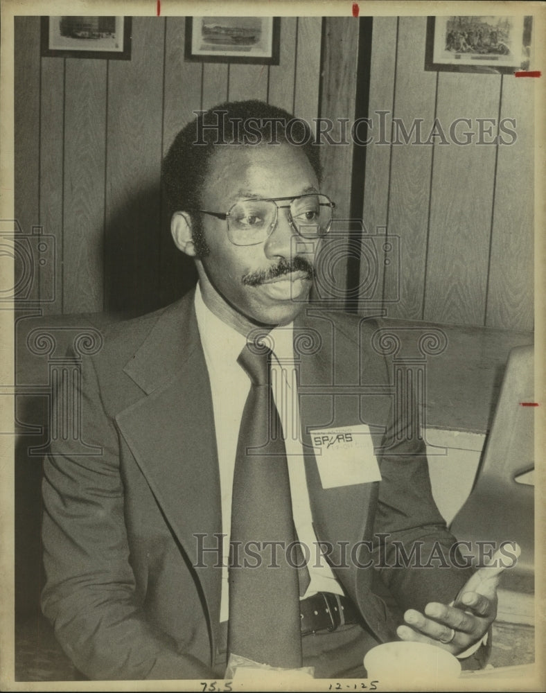 1978 Press Photo NBA Basketball Deputy Commissioner Simon Gourdine - sas11439- Historic Images