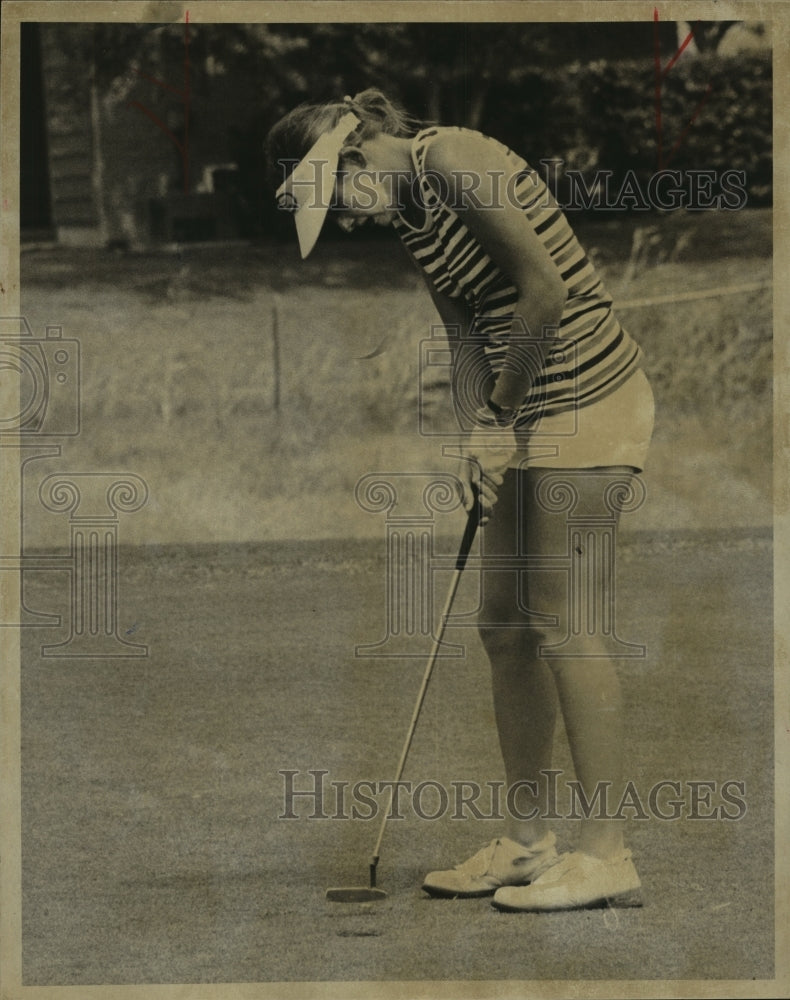 Press Photo Brenda Goldsmith, Golfer - sas11477- Historic Images