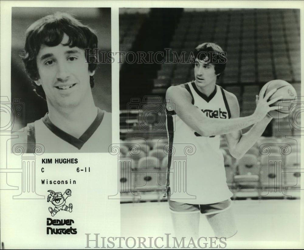 Press Photo Kim Hughes, Denver Nuggets Basketball Player - sas11640- Historic Images