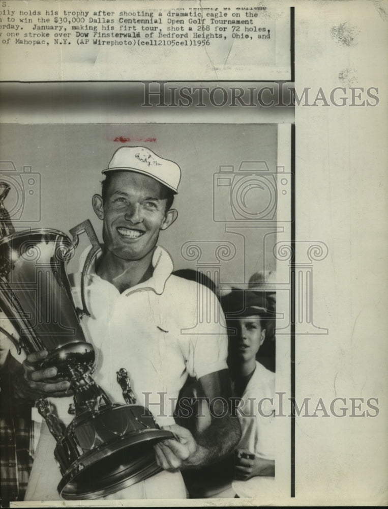 1956 Press Photo Golfer Don January at Dallas Centennial Open Tournament- Historic Images