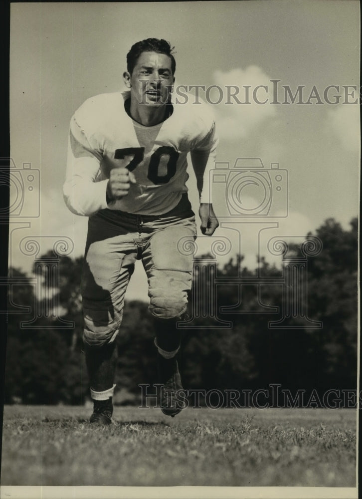 Press Photo Ed Kelley, University of Texas Football Tackle Player - sas11740- Historic Images