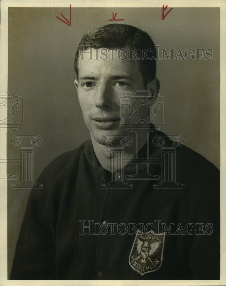 1964 Press Photo Jim Kerr, Army United States Modern Pentathlon Athlete- Historic Images