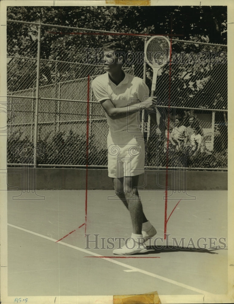1963 Press Photo Bill Harris, Tennis Player at Puerto Rico Match - sas11770- Historic Images