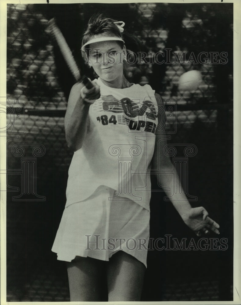 1986 Press Photo Nicole Jacobs, Tennis Player - sas11784- Historic Images