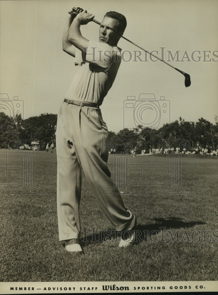 Press Photo Golfer Loddie Kempa, Wilson Sporting Goods Staff Member - sas11814- Historic Images