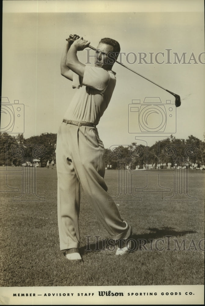 Press Photo Golfer Loddie Kempa, Wilson Sporting Goods Company Member- Historic Images