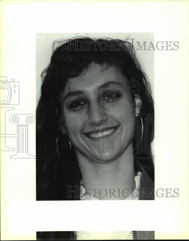 1992 Press Photo Michelle Freeman, Floresville High School Basketball Player- Historic Images