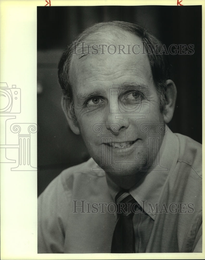 1986 Press Photo Ralph Harris, Alamo Heights High School Athletic Director- Historic Images