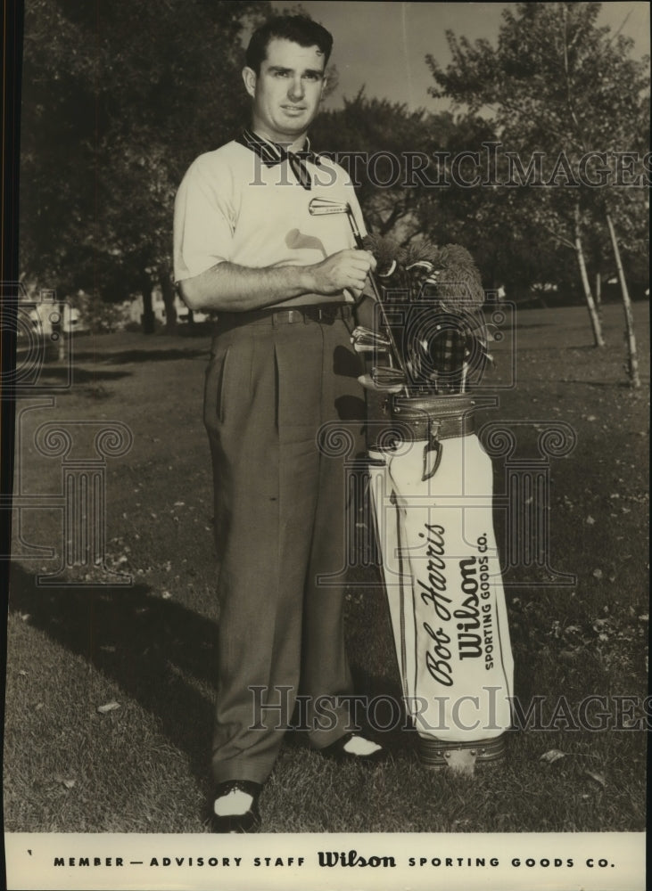 Press Photo Golfer Bob Harris, Wilson Sporting Goods Advisory Staff Member- Historic Images