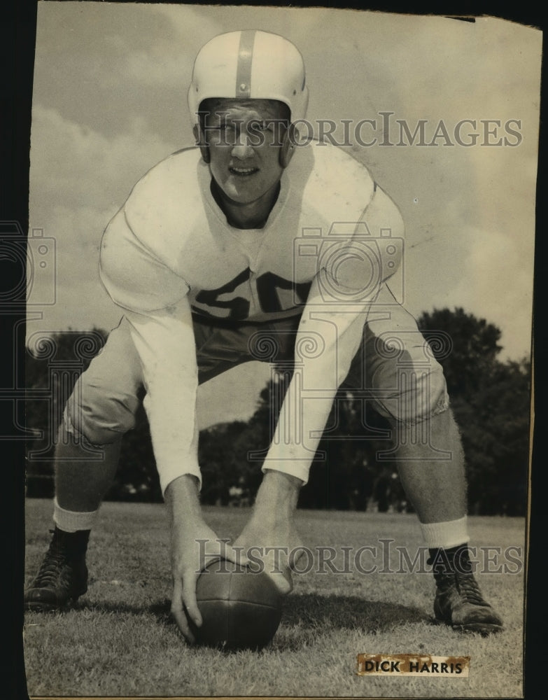 Press Photo Dick Harris, Football Player - sas11944- Historic Images